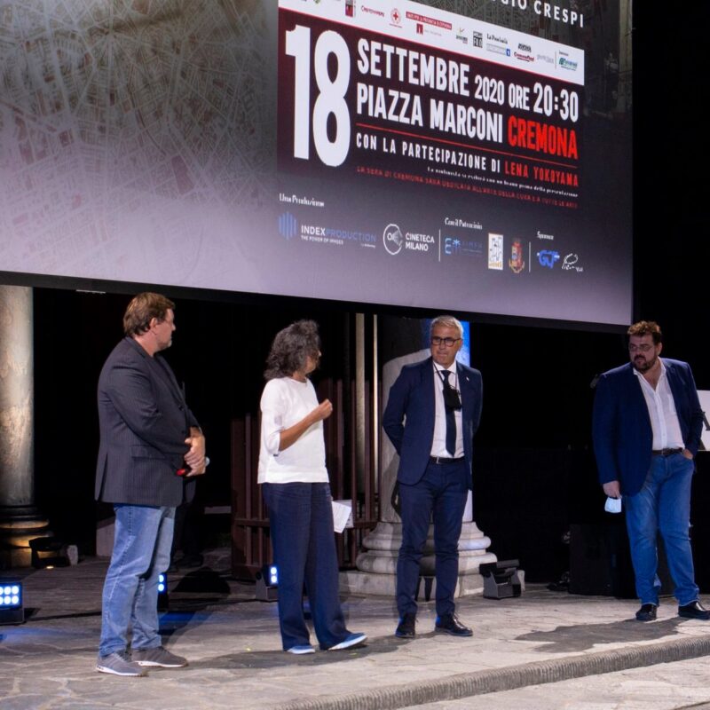 I protagonisti della serata dedicata alla presentazione del docufilm "A Viso Aperto"