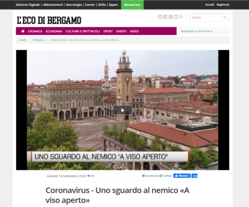 L'Eco Di Bergamo: Coronavirus - Uno sguardo al nemico «A viso aperto»